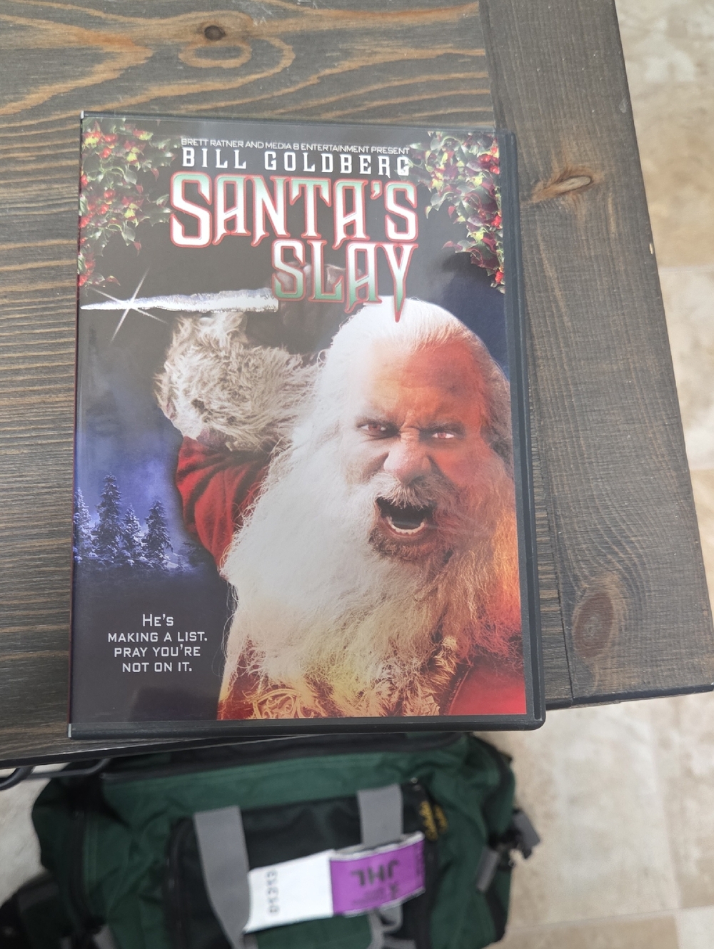 Bill Goldberg Santa's Slay DVD - Red & White Cover